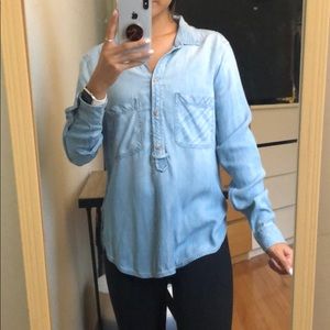 American Eagle Boyfriend fit denim shirt